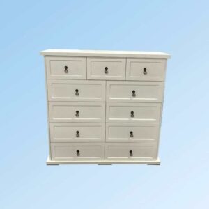 Comoda blanca 11 cajones